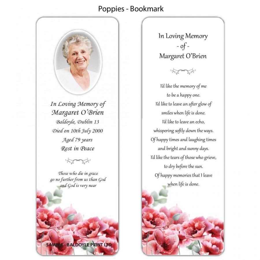 Poppies Bookmarks