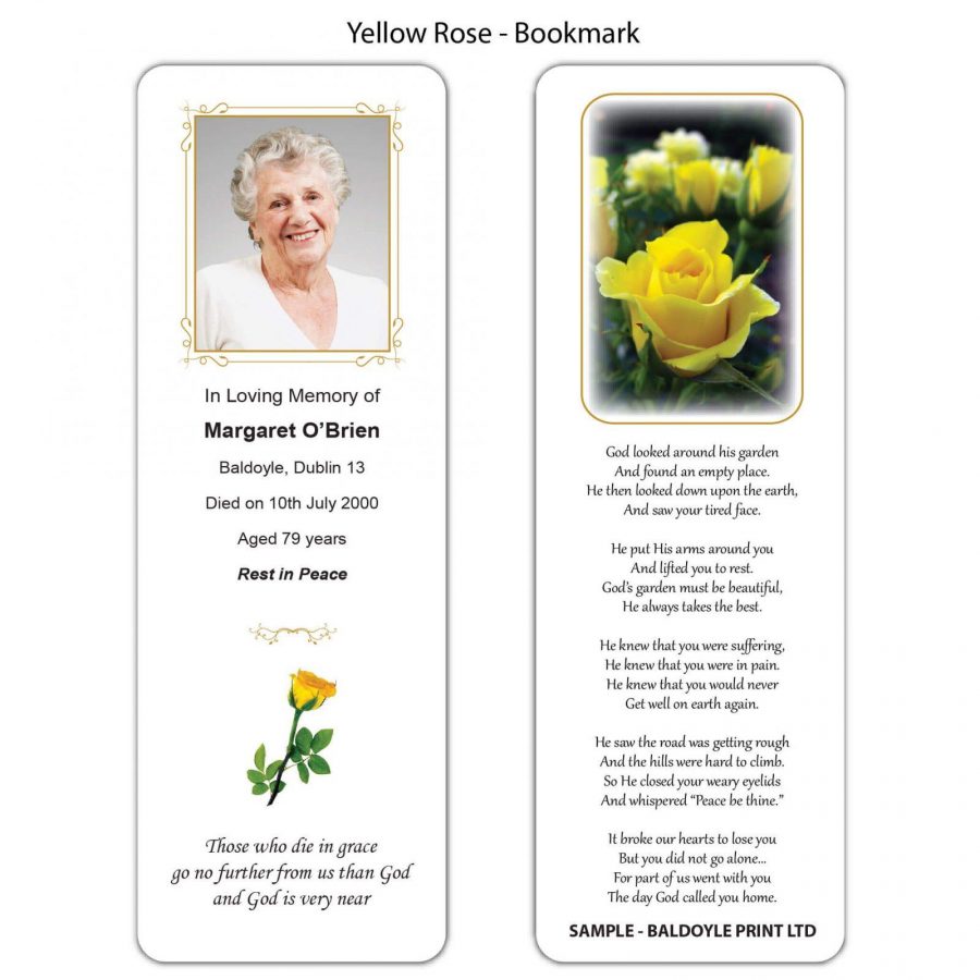 Yellow Rose Bookmarks