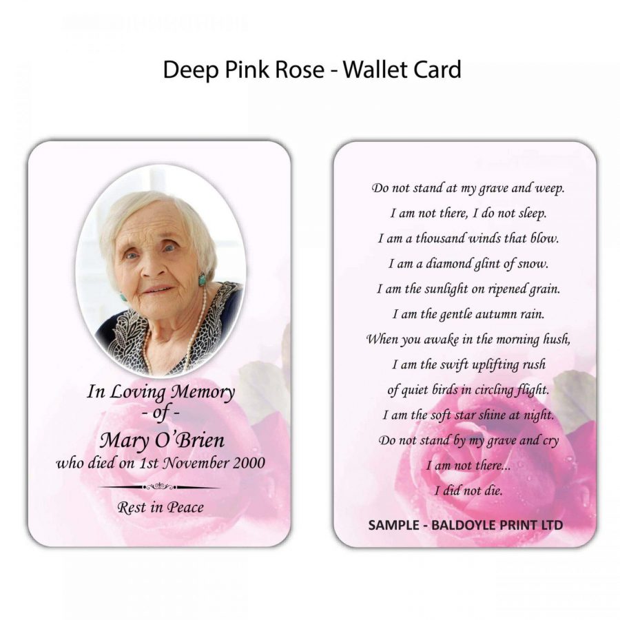 Deep Pink Rose Wallet Cards