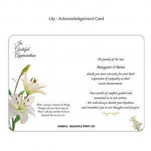 2 - Acknowledgement Cards