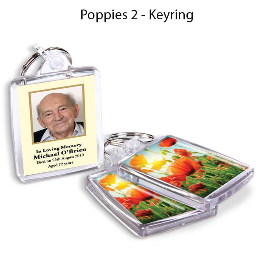 Poppies 2 Keyrings